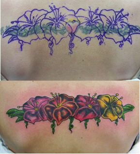 Looking for unique  Tattoos? Flower coverup